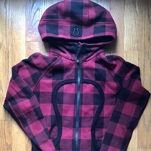 Lululemon mini check scuba hoodie size 6